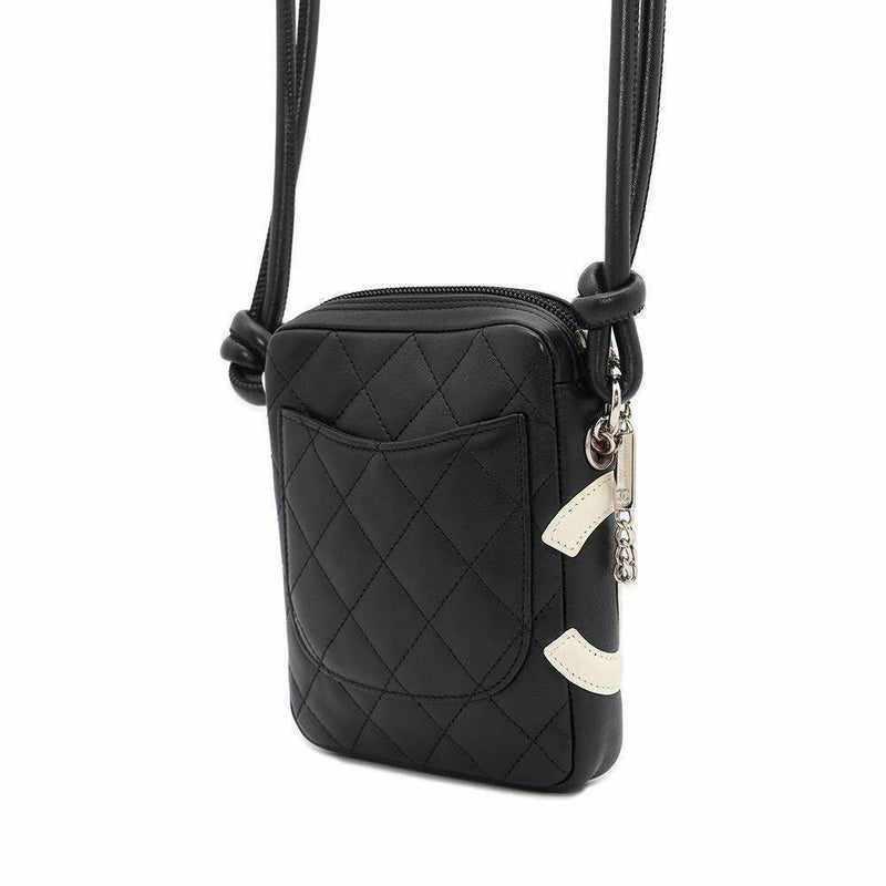 シャネル ショルダーバッグ カンボンライン スモール ココマーク カーフレザー A25177 CHANEL 黒