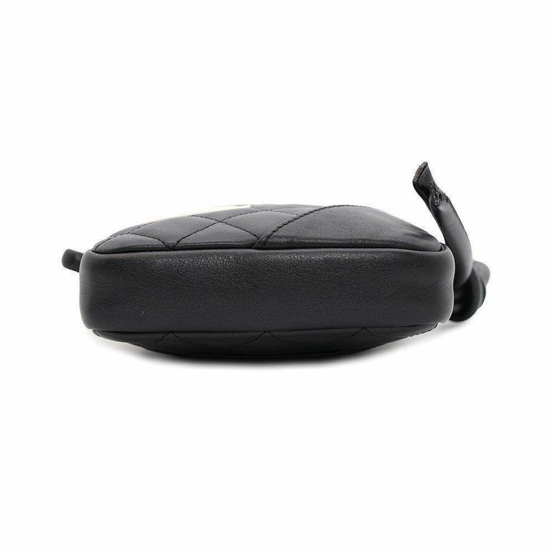 シャネル ショルダーバッグ カンボンライン スモール ココマーク カーフレザー A25177 CHANEL 黒