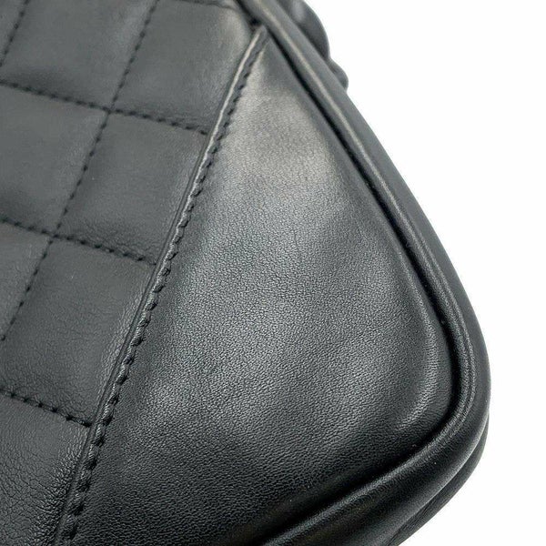 シャネル ショルダーバッグ カンボンライン スモール ココマーク カーフレザー A25177 CHANEL 黒
