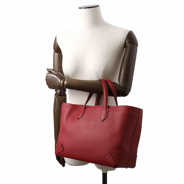 エルメス マキシボックス カバス 30 ルージュグレナ/シルバー金具 エバーカラー/エプソン X刻印 HERMES