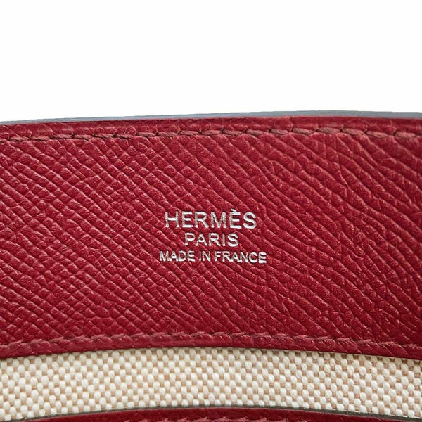 エルメス マキシボックス カバス 30 ルージュグレナ/シルバー金具 エバーカラー/エプソン X刻印 HERMES