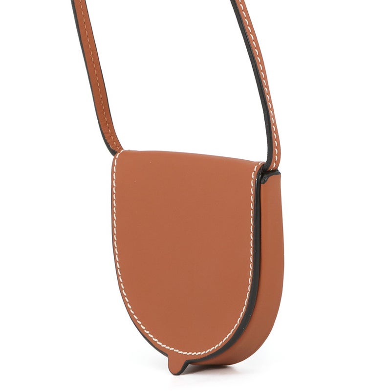 ロエベ コインケース ヒールポーチ ミニ 小銭入れ レザー 109.54.T15 LOEWE ショルダーバッグ ポーチ ブラウン