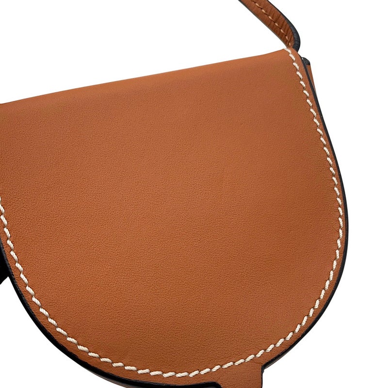 ロエベ コインケース ヒールポーチ ミニ 小銭入れ レザー 109.54.T15 LOEWE ショルダーバッグ ポーチ ブラウン