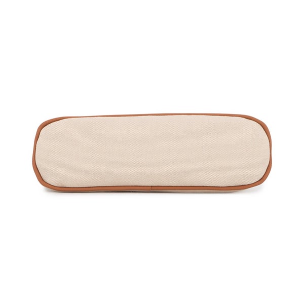 エルメス ポーチ ボリードポーチ ミニ ベージュ/シルバー金具 キャンバス HERMES 小物入れ