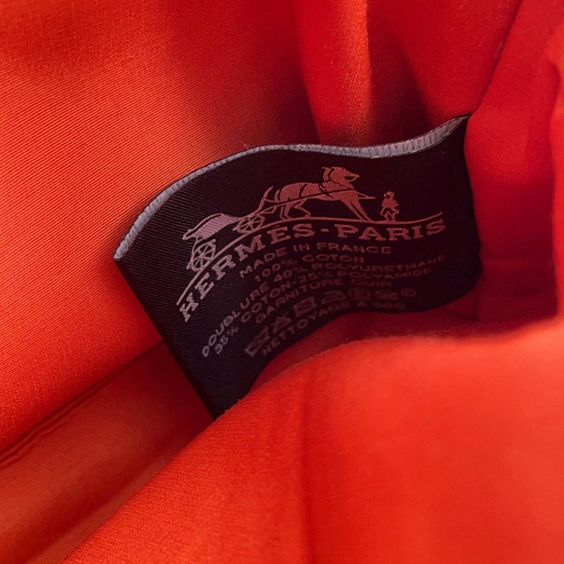 エルメス ポーチ ボリードポーチ ミニ ベージュ/シルバー金具 キャンバス HERMES 小物入れ