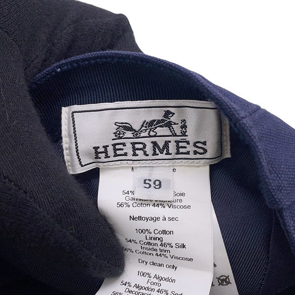 エルメス キャップ デイビス サンシャイン コットン キャンバス サイズ59 HERMES 帽子