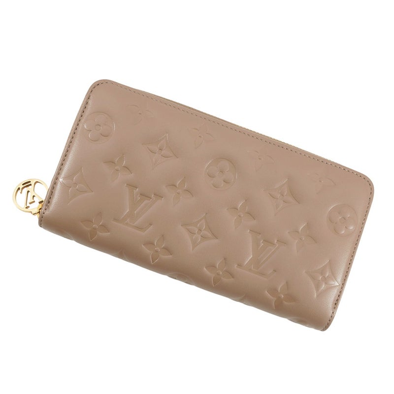 ルイヴィトン 長財布 モノグラム・ラムレザー ジッピー・ウォレット M81511 LOUIS VUITTON グレージュ