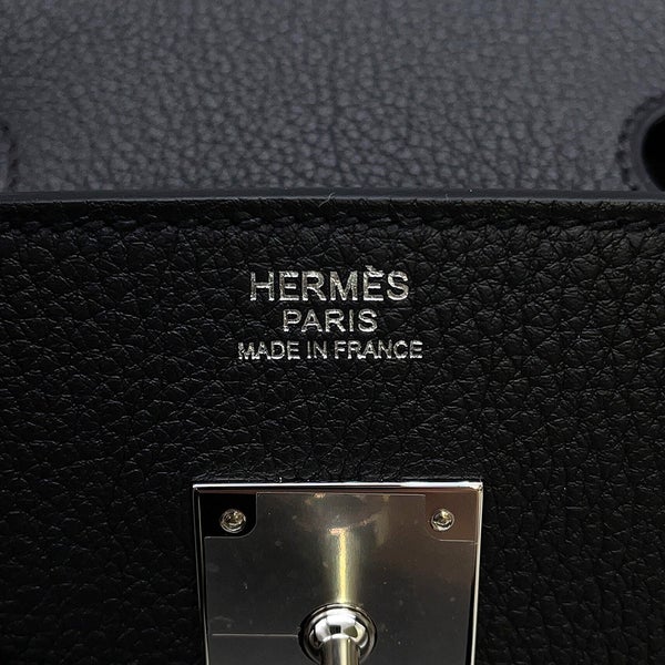 エルメス バーキン30 ブラック/シルバー金具 トゴ K刻印 HERMES Birkin ハンドバッグ 黒