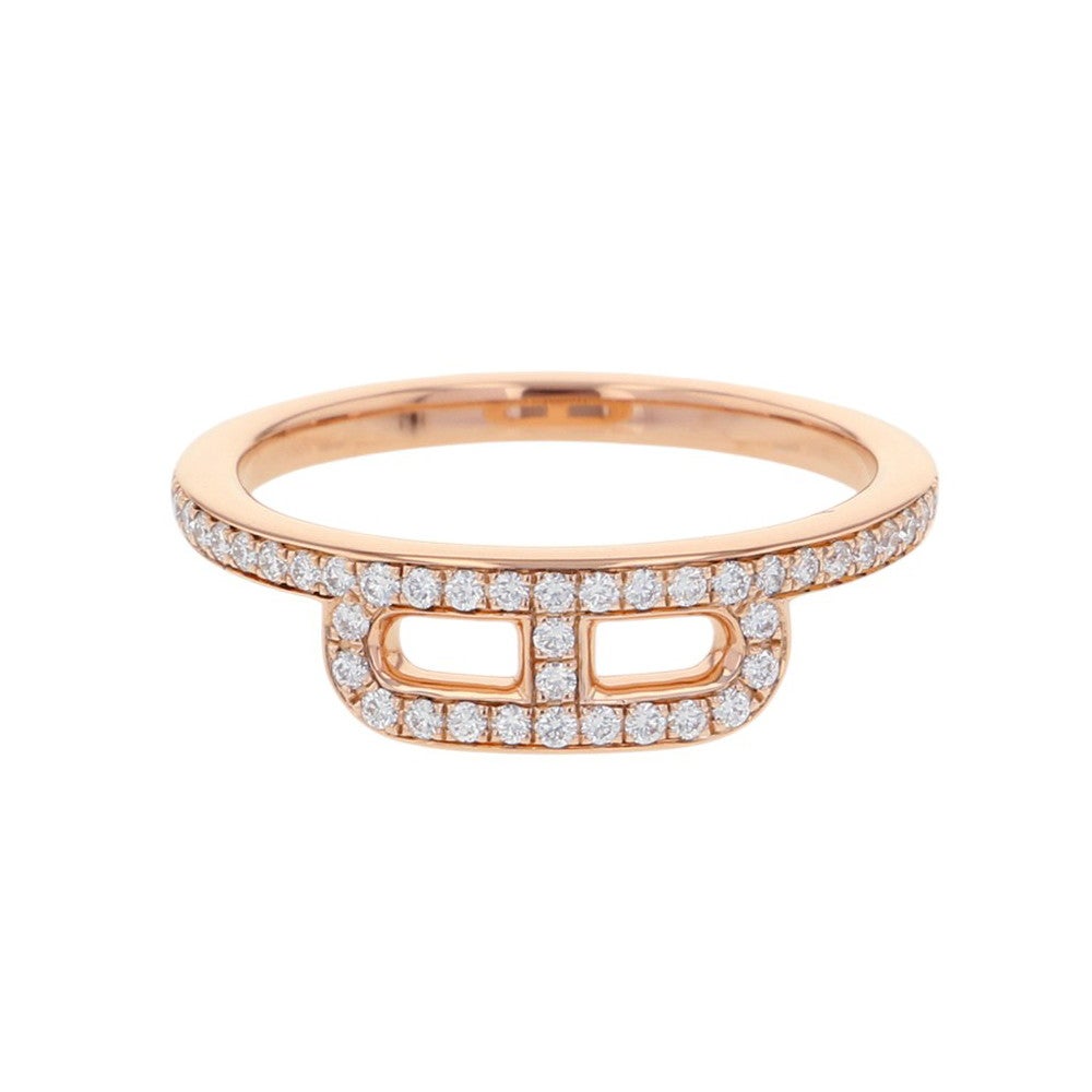 エルメス リング リンク・ドゥ・エルメス ダイヤモンド 52P 計0.22ct