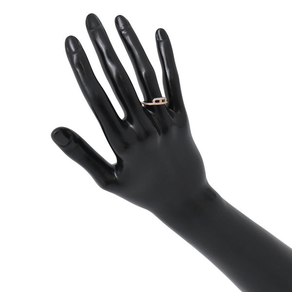 エルメス リング リンク・ドゥ・エルメス ダイヤモンド 52P 計0.22ct K18PGピンクゴールド リングサイズ50 ジュエリー 指輪