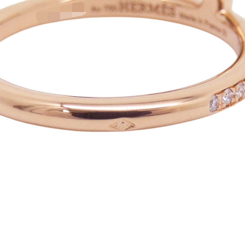 エルメス リング リンク・ドゥ・エルメス ダイヤモンド 52P 計0.22ct K18PGピンクゴールド リングサイズ50 ジュエリー 指輪