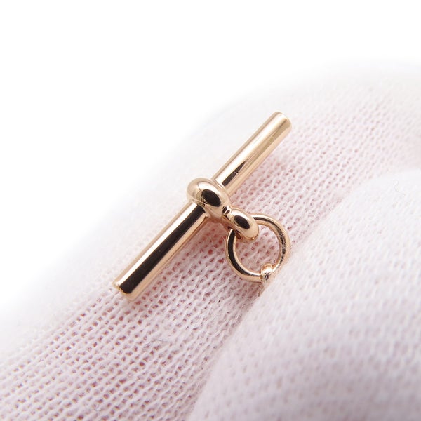 エルメス ネックレス エクスリブリスPM ダイヤモンド 1P 0.04ct K18PGピンクゴールド ペンダント
