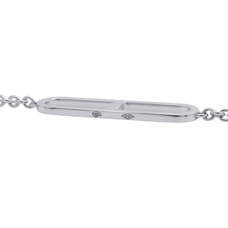 エルメス ブレスレット エヴァーシェーヌダンクル ダイヤ 54P 計0.37ct K18WGホワイトゴールド サイズST HERMES ジュエリー