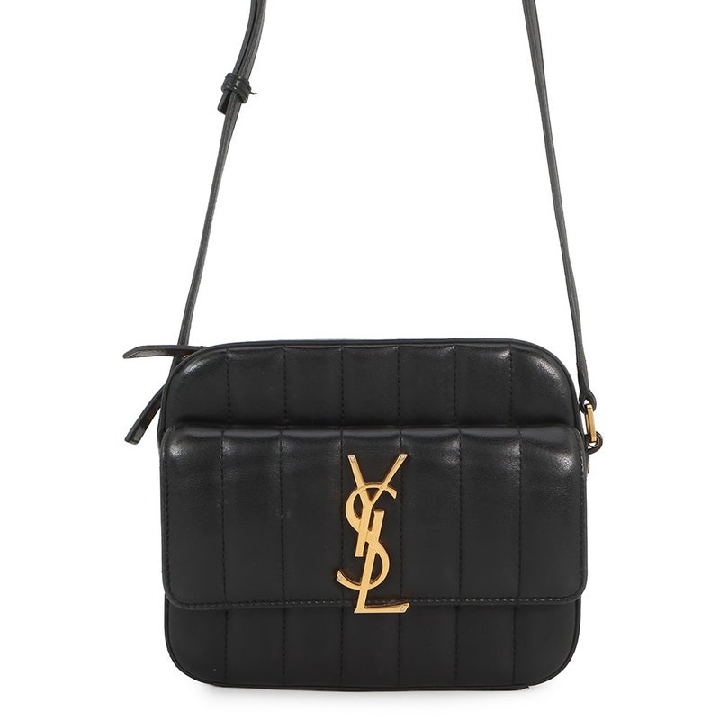 サンローランパリ ショルダーバッグ ヴィッキー カメラバッグ レザー 555052 SAINT LAURENT PARIS 黒