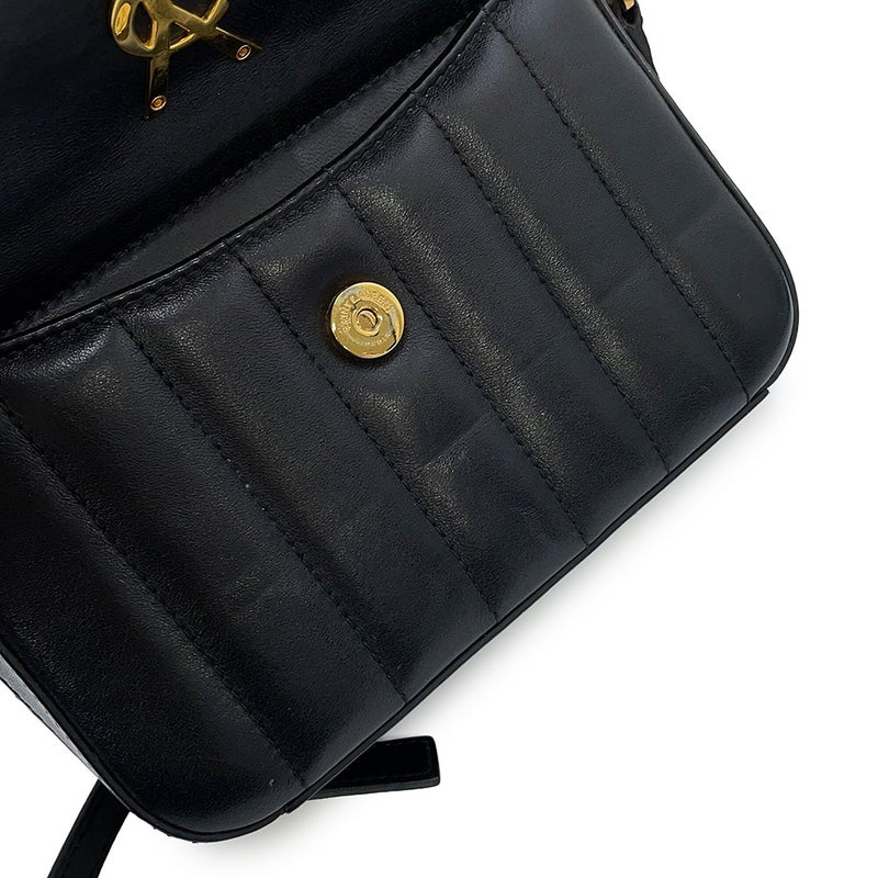 サンローランパリ ショルダーバッグ ヴィッキー カメラバッグ レザー 555052 SAINT LAURENT PARIS 黒