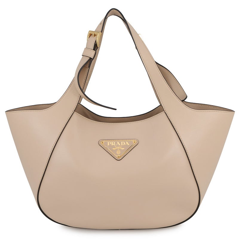 プラダ トートバッグ ミディアム ショッピングバッグ トライアングルロゴ レザー 1BG483 PRADA バッグ
