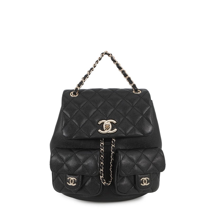 シャネル リュック マトラッセ ココマーク キャビアスキン AS3787 CHANEL バックパック バッグ 黒