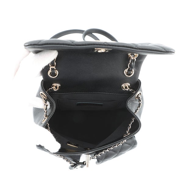 シャネル リュック マトラッセ ココマーク キャビアスキン AS3787 CHANEL バックパック バッグ 黒