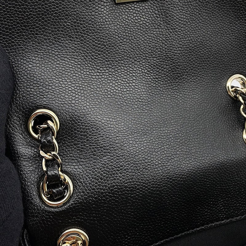 シャネル リュック マトラッセ ココマーク キャビアスキン AS3787 CHANEL バックパック バッグ 黒
