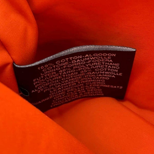 エルメス ポーチ ボリードポーチ ミニ オレンジ/シルバー金具 キャンバス HERMES 小物入れ