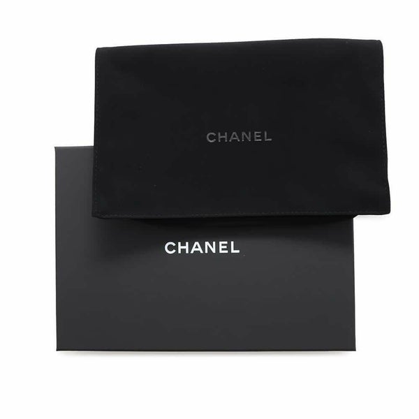 シャネル チェーンウォレット マトラッセ ココマーク ハート キャビアスキン CHANEL 財布 黒