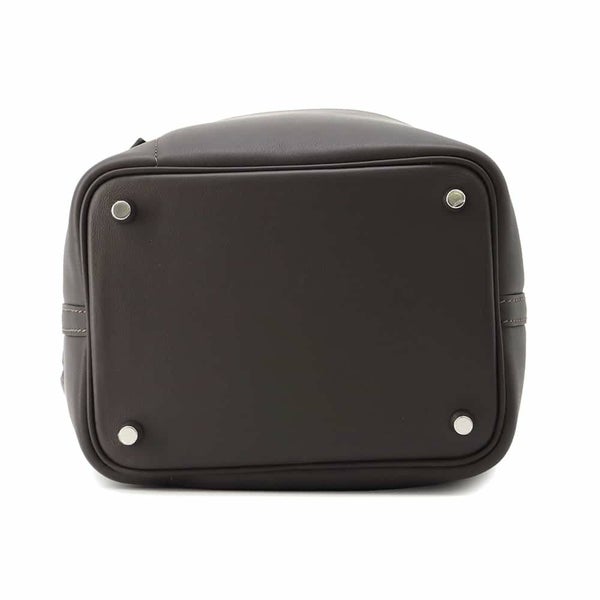 エルメス ハンドバッグ ピコタンロックPM ゴーチーム エベンヌ/シルバー金具 フェルト/スイフト W刻印