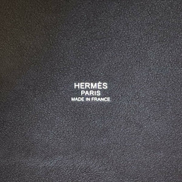 エルメス ハンドバッグ ピコタンロックPM ゴーチーム エベンヌ/シルバー金具 フェルト/スイフト W刻印