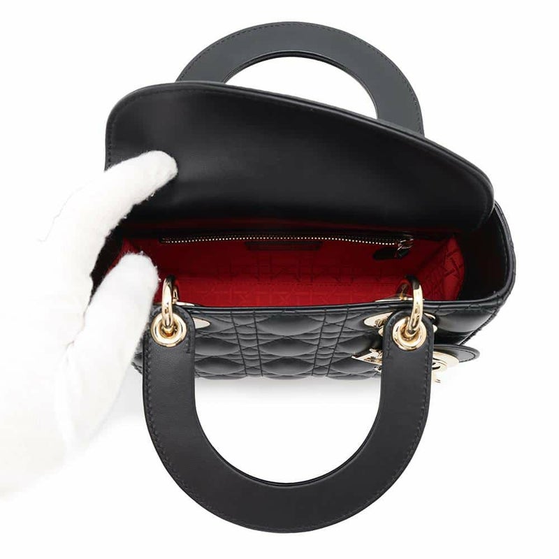 クリスチャン・ディオール ハンドバッグ Lady Dior My ABCDior スモール M0538ONGE_M900 ショルダーバッグ 黒