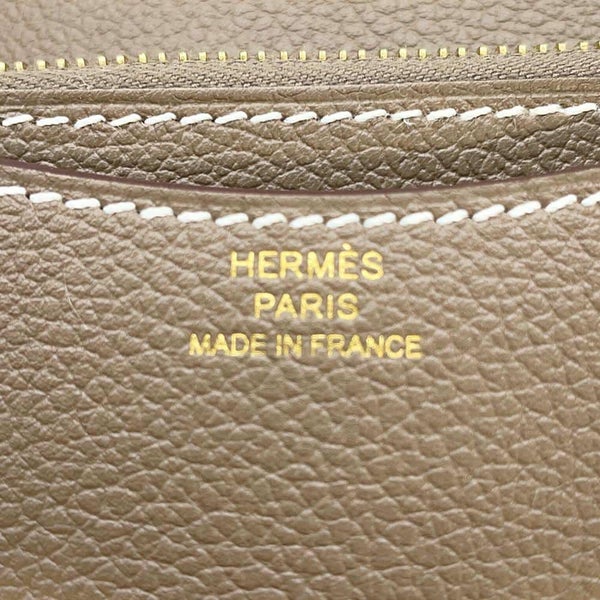 エルメス 財布 コンスタンス スリム エトゥープ/ゴールド金具 エバーカラー W刻印 HERMES 財布
