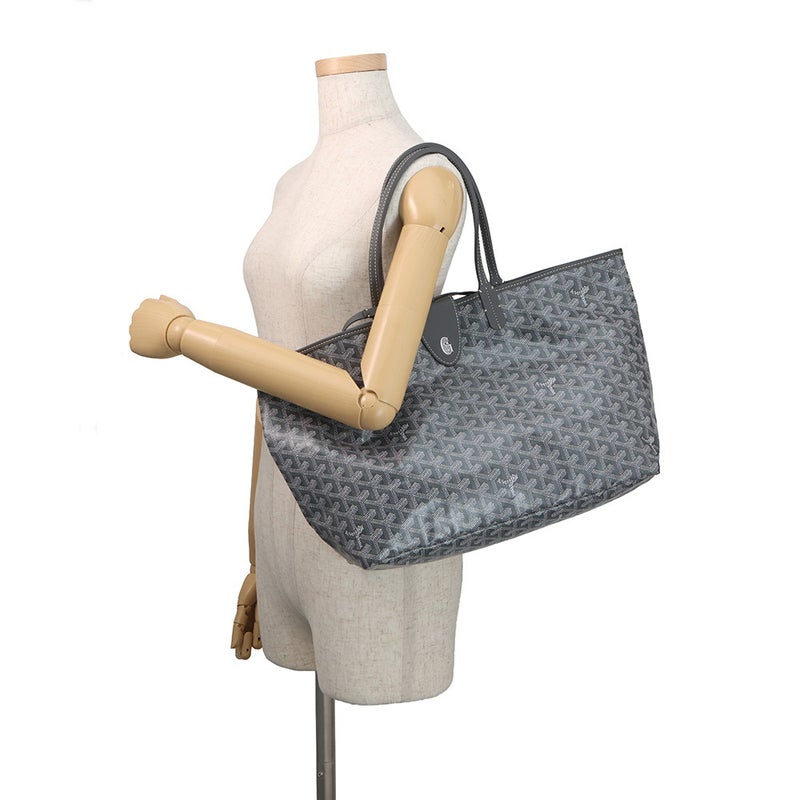 ゴヤール トートバッグ サンルイPM クリップ付 PVC/レザー STLCROPMLTY51CL51P GOYARD ポーチ付き