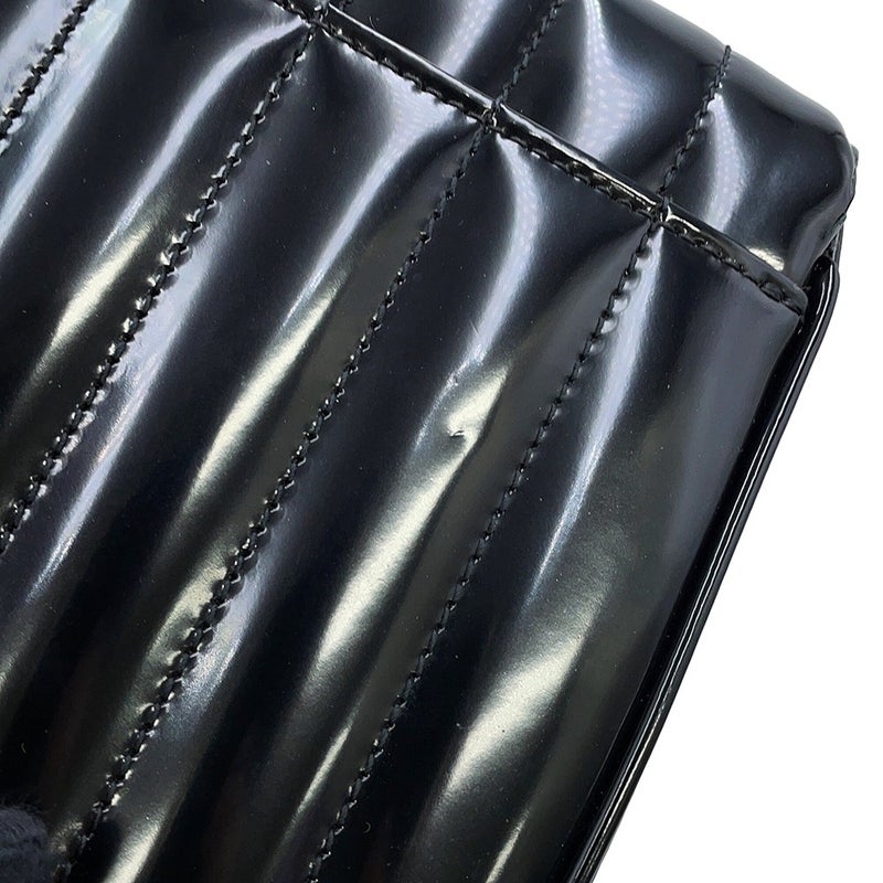 サンローランパリ チェーンショルダーバッグ ヴィッキー スモール パテントレザー 538439 SAINT LAURENT PARIS 黒