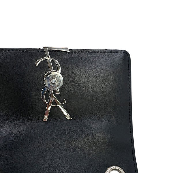 サンローランパリ チェーンショルダーバッグ ヴィッキー スモール パテントレザー 538439 SAINT LAURENT PARIS 黒