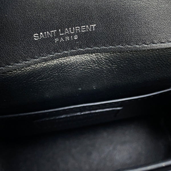 サンローランパリ チェーンショルダーバッグ ヴィッキー スモール パテントレザー 538439 SAINT LAURENT PARIS 黒
