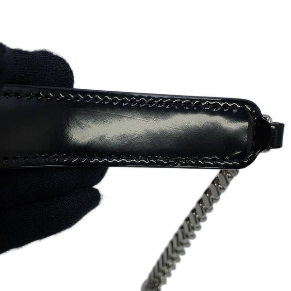 サンローランパリ チェーンショルダーバッグ ヴィッキー スモール パテントレザー 538439 SAINT LAURENT PARIS 黒