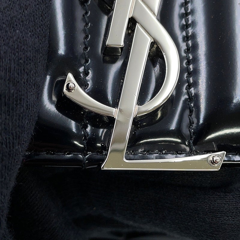 サンローランパリ チェーンショルダーバッグ ヴィッキー スモール パテントレザー 538439 SAINT LAURENT PARIS 黒