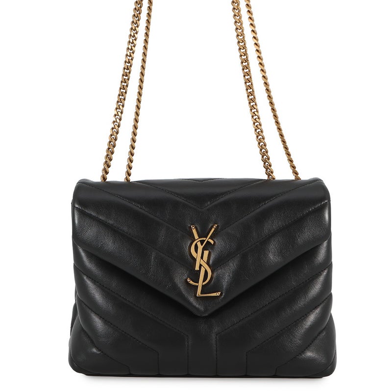 サンローランパリ チェーンショルダーバッグ ルル スモール カーフレザー 494699 SAINT LAURENT PARIS 黒