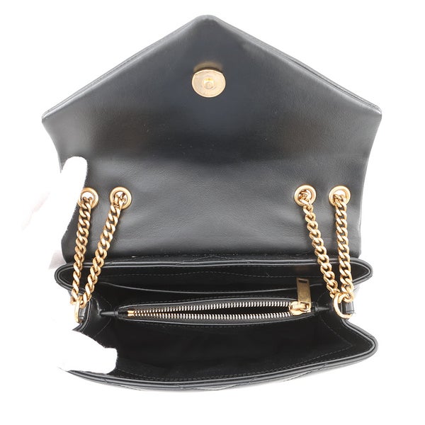 サンローランパリ チェーンショルダーバッグ ルル スモール カーフレザー 494699 SAINT LAURENT PARIS 黒