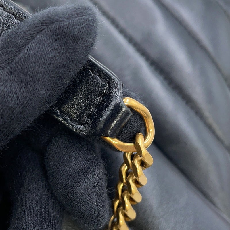サンローランパリ チェーンショルダーバッグ ルル スモール カーフレザー 494699 SAINT LAURENT PARIS 黒