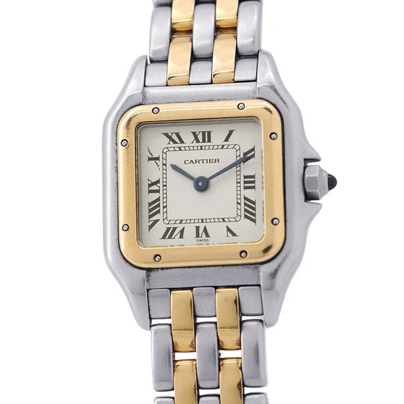 カルティエ パンテール 2ロウ SM W25029B6 Cartier 腕時計 アイボリー文字盤 クォーツ