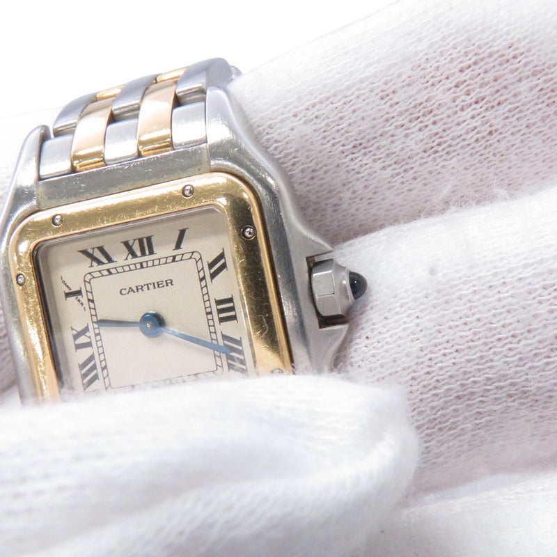 カルティエ パンテール 2ロウ SM W25029B6 Cartier 腕時計 アイボリー文字盤 クォーツ