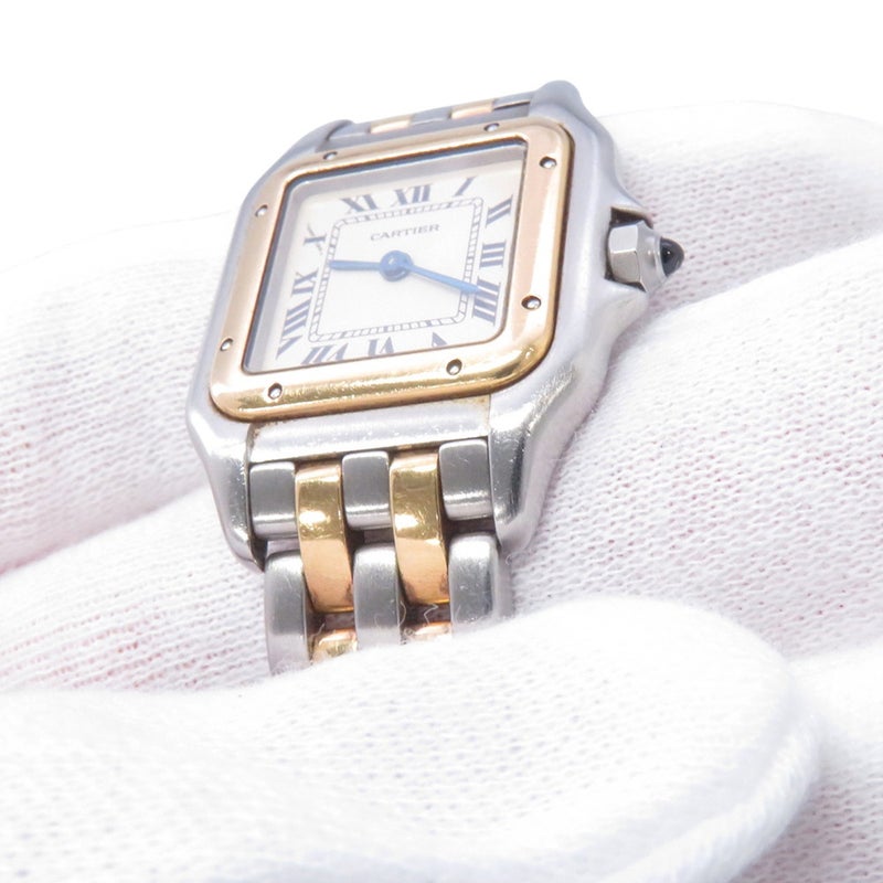 カルティエ パンテール 2ロウ SM W25029B6 Cartier 腕時計 アイボリー文字盤 クォーツ