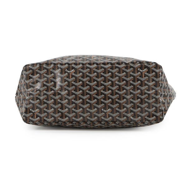 ゴヤール トートバッグ サンルイPM PVC レザー STLOUIPMLTY01CL01P GOYARD ポーチ付き 黒 ヘリンボーン