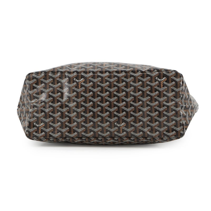 ゴヤール トートバッグ サンルイPM PVC レザー STLOUIPMLTY01CL01P GOYARD ポーチ付き 黒 ヘリンボーン