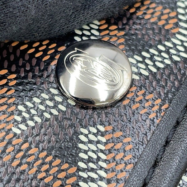 ゴヤール トートバッグ サンルイPM PVC レザー STLOUIPMLTY01CL01P GOYARD ポーチ付き 黒 ヘリンボーン