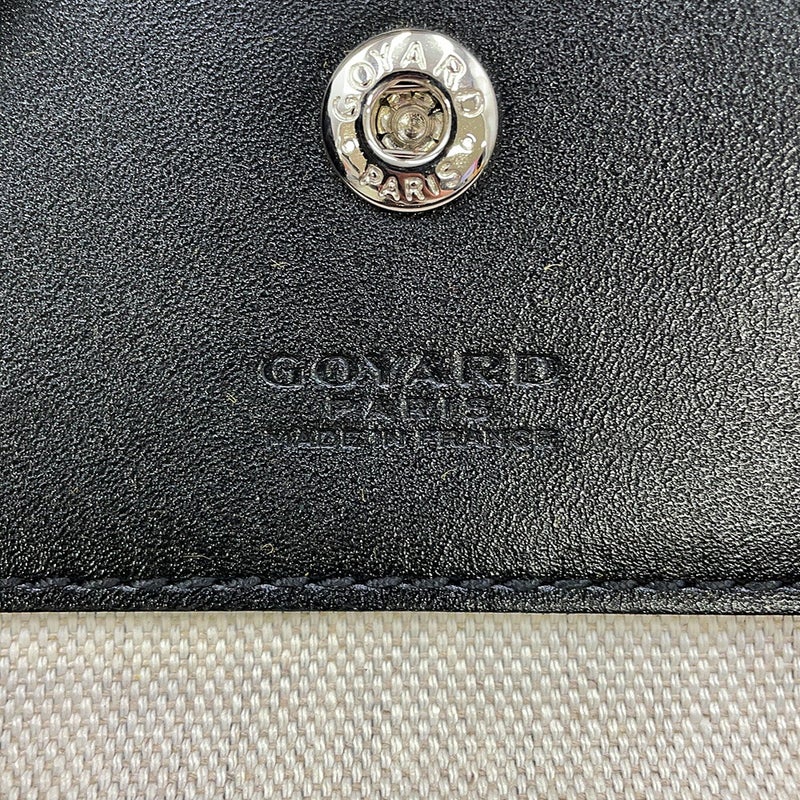 ゴヤール トートバッグ サンルイPM PVC レザー STLOUIPMLTY01CL01P GOYARD ポーチ付き 黒 ヘリンボーン