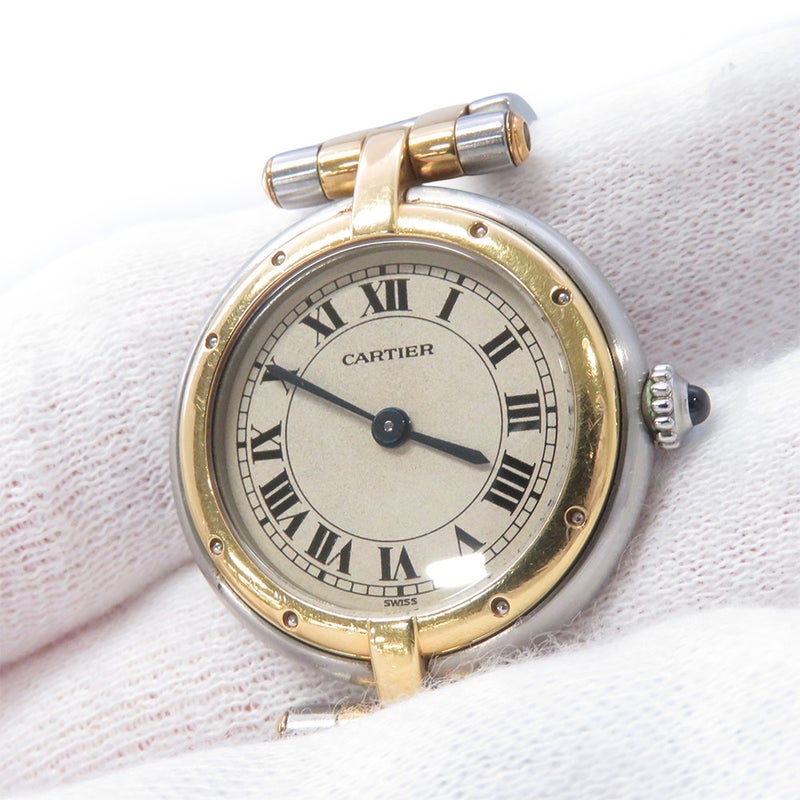 カルティエ パンテール ヴァンドーム SM 2ロウ 84084241 Cartier 腕時計 アイボリー文字盤 クォーツ