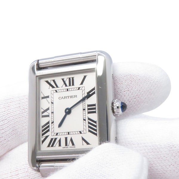 カルティエ タンク ソロ SM W5200013 Cartier 腕時計 ウォッチ レディース シルバー文字盤