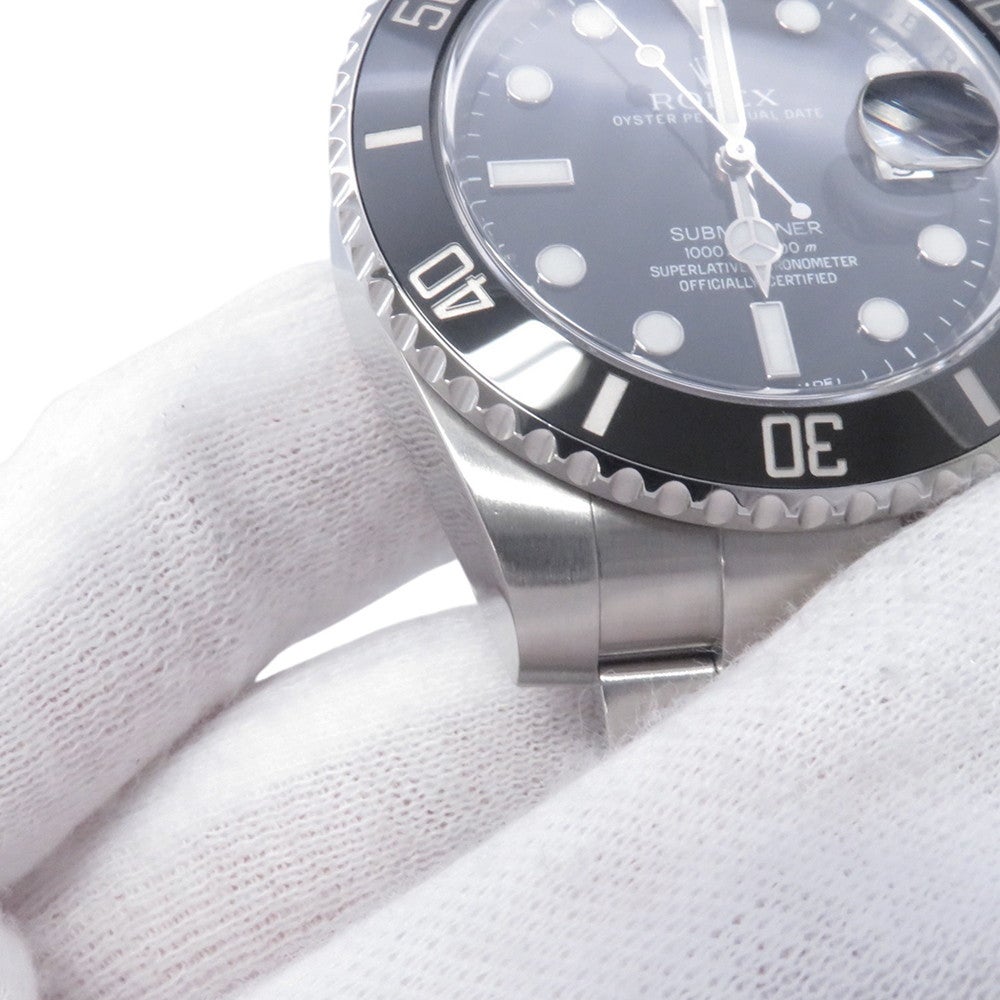 ロレックス サブマリーナ デイト ランダムシリアル ルーレット 116610LN ROLEX 腕時計 黒文字盤 ロレックス サブマリーナ デイト ランダムシリアル ルーレット