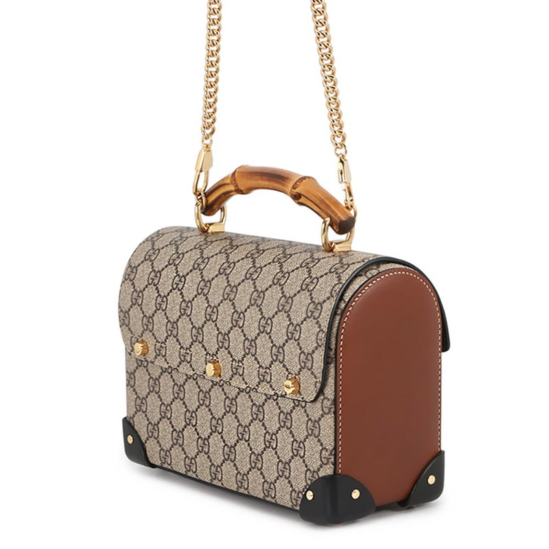 グッチ ハンドバッグ パドロック GGスモール バンブー GGスプリーム 603221 GUCCI 2wayショルダーバッグ