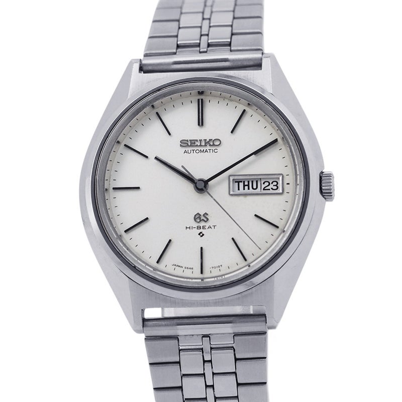セイコー グランドセイコー ハイビート メダリオンデイデイト 5646-7010 SEIKO 腕時計 シルバー文字盤